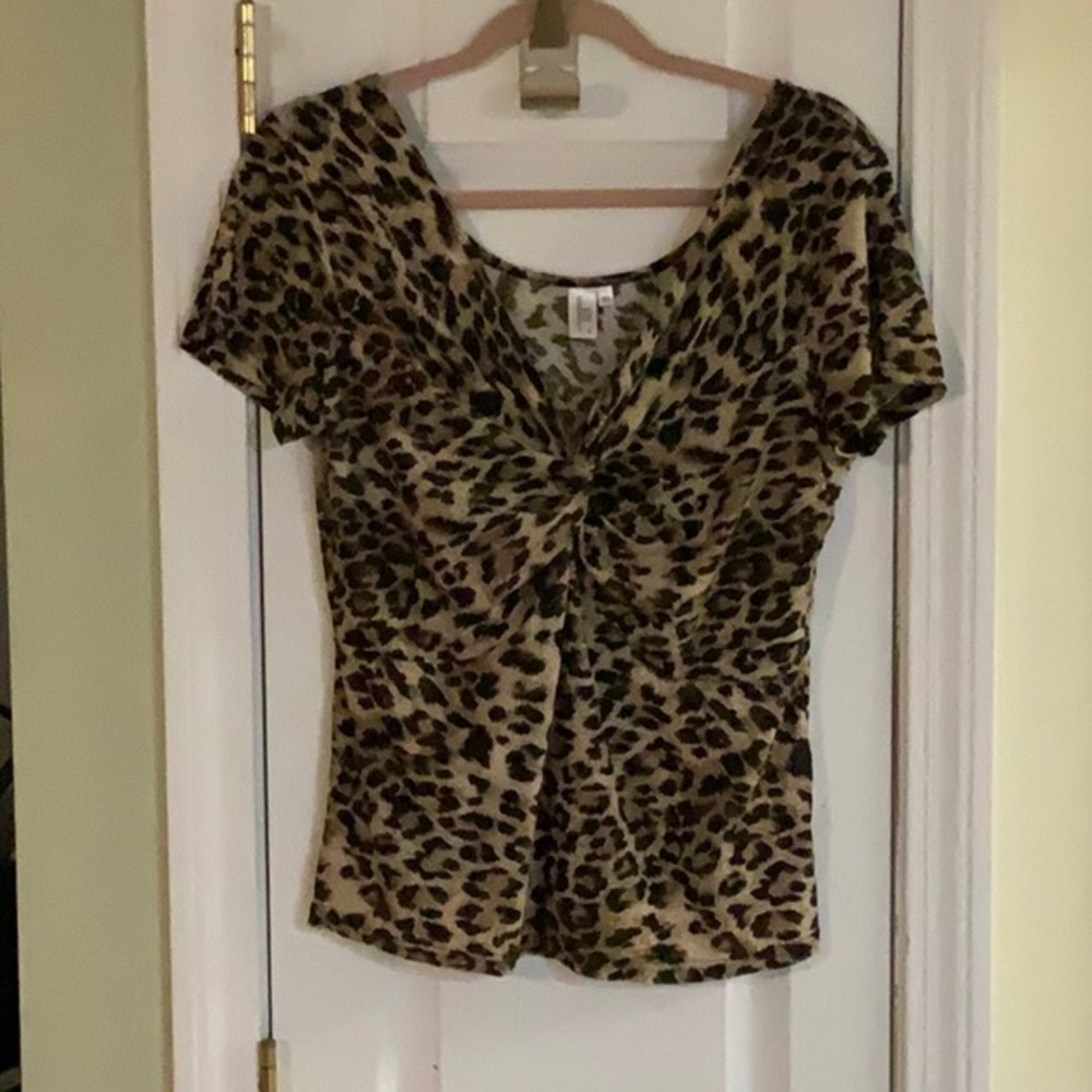 Women’s leopard print lightweight shirt XL